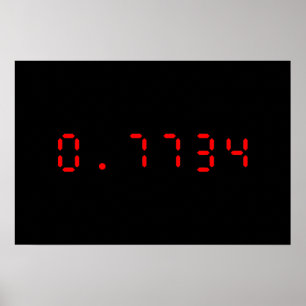 HALLO LED-calculator   0,7734 Poster