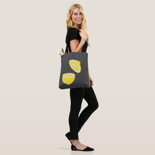 hallo Lemon modern geel fruit Draagtas (Op model)