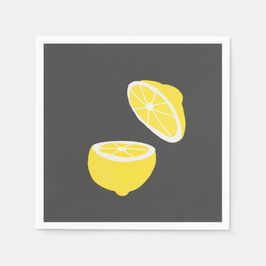 hallo Lemon modern geel fruit Servet (Voorkant)