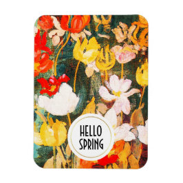 hallo Lente. Fine Art Custom Easter Gift Magneet