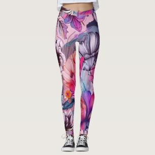 Hallo ·Lente Gelukstijd, Roze Paarse Leggings