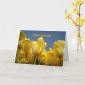 hallo lente! kaart (Gele Bloem)