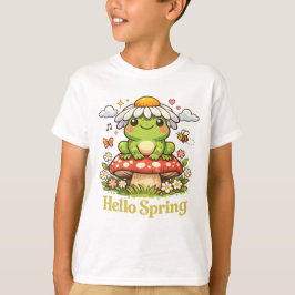 Hallo Lente Kikker – Cottagecore Paddenstoel Esthe T-shirt