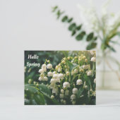 Hallo Lente Meibloemen Briefkaart (Staand voorkant)