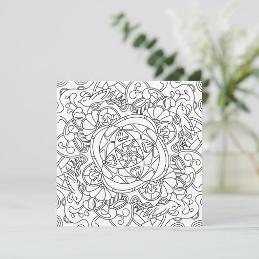 Hallo Lente: Mooie Kleurplaat voor Volwassenen (Staand voorkant)