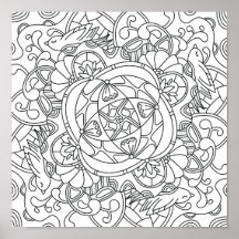Hallo Lente: Mooie Kleurplaat voor Volwassenen