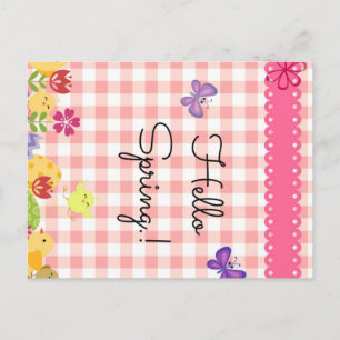 Hallo lente na de kaart! briefkaart