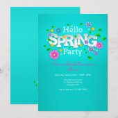 hallo Lente Partij Kaart (Voorkant / Achterkant)