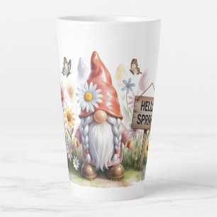Hallo Lente Tuinkabouter: Schattige Kabouter met V Latte Mok