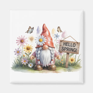 Hallo Lente Tuinkabouter: Schattige Kabouter met V Magneet