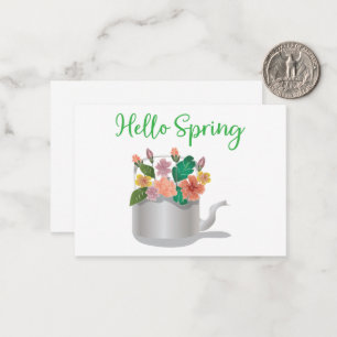 hallo lenteken notitiekaartje