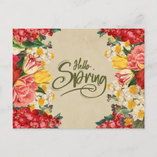 hallo  lentulp, Daffodil Flowers Briefkaart