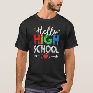 hallo leraar leraar middelbaar onderwijs terug naa t-shirt