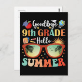 Hallo Leraar Studenten Afscheid 9e Grade Briefkaart (Voorkant / Achterkant)