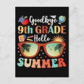 Hallo Leraar Studenten Afscheid 9e Grade Briefkaart (Voorkant)