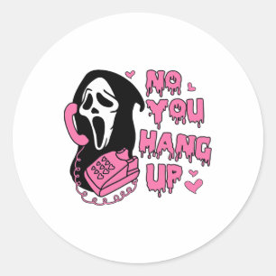Hallo Leuk Nee Je Hang Up Eerste Ghost Calling Ronde Sticker