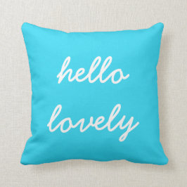 hallo Lovely Blue Pillow Kussen