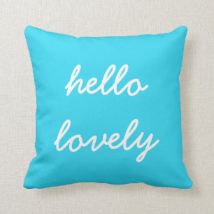 hallo Lovely Blue Pillow Kussen