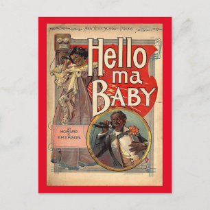 hallo ma Baby, blad Music 1900 Briefkaart