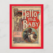 hallo ma Baby, blad Music 1900 Briefkaart (Voorkant)