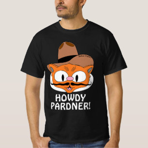 HALLO MAKKER! Cowboy Snorhaar Kat T-shirt