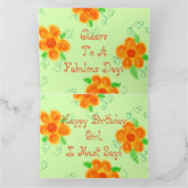 Hallo Meisje, Happy Birthday Kaart (Binnen)