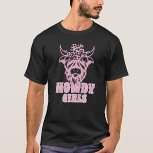 Hallo Meisjes Luipaardprint Western Meisje Country T-shirt