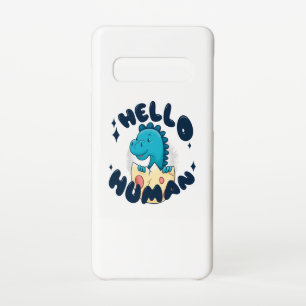hallo mens grappige Dinosaur Samsung Galaxy S10 Hoesje