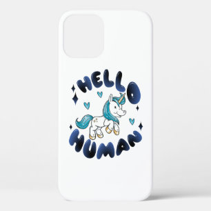 Hallo mens Lief Eenhoorn iPhone 12 Hoesje