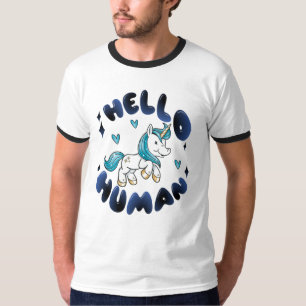 Hallo mens Lief Eenhoorn T-shirt