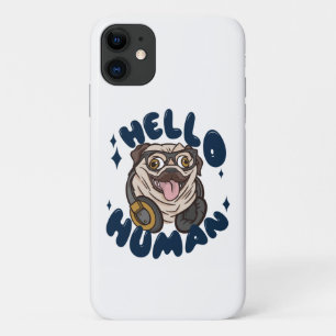 Hallo mens Lieve hond iPhone 11 Hoesje