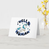 hallo mens Lovely Unicorn Kaart (Gele Bloem)