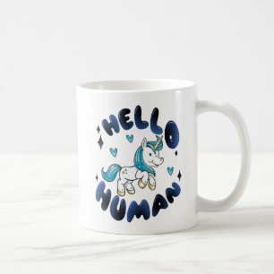 hallo mens Lovely Unicorn Koffiemok