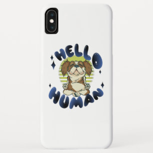 Hallo mens Mediterende yoga hond iPhone XS Max Hoesje