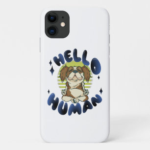 Hallo mens Mediterende yoga hond iPhone 11 Hoesje