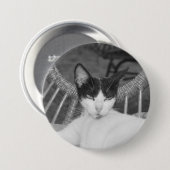 Hallo Meow... Ronde Button 7,6 Cm (Voorkant /achterkant)