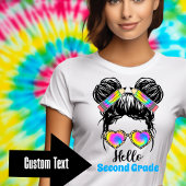 Hallo Messy Bun T-shirt