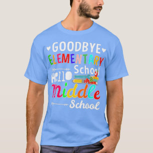 hallo middelbare school Afstuderen basisschool ( T-shirt