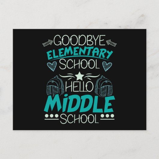 hallo middelbare school briefkaart (Voorkant)