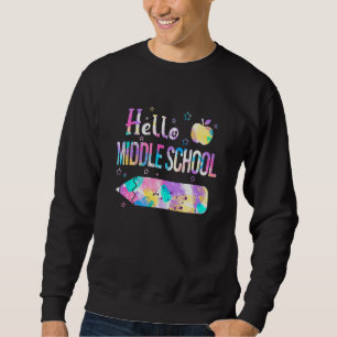 Hallo Middle School Squad Terug naar school Tie Dy Trui