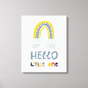 hallo mijn kleine regenboog canvas afdruk