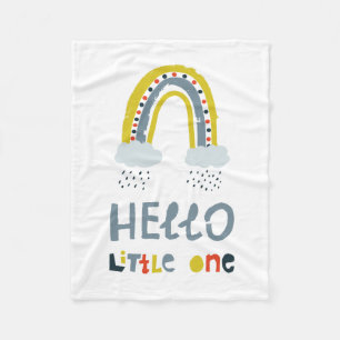 hallo mijn kleine regenboog fleece deken