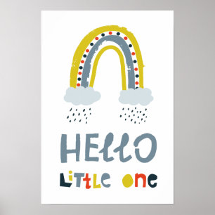 hallo mijn kleine regenboog poster