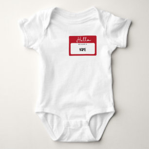 Hallo Mijn naam Baby Body Suite Romper
