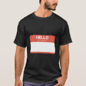 Hallo Mijn naam is - Aangepast leeg ontwerp T-shirt (Voorkant)