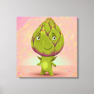 hallo mijn naam is Artichoke Canvas Afdruk