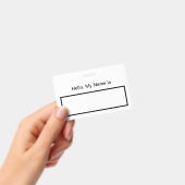 Hallo Mijn naam is Badge (Handheld)