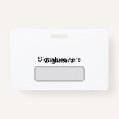 Hallo Mijn naam is Badge (Achterkant)