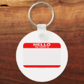 hallo mijn naam is BLANK kopie Sleutelhanger (Voorkant)