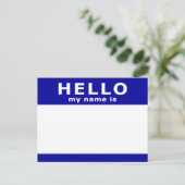 hallo mijn naam is briefkaart (Staand voorkant)